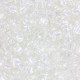 Miyuki rocailles Perlen 6/0 - Pearlized effect crystal white ab 6-3637